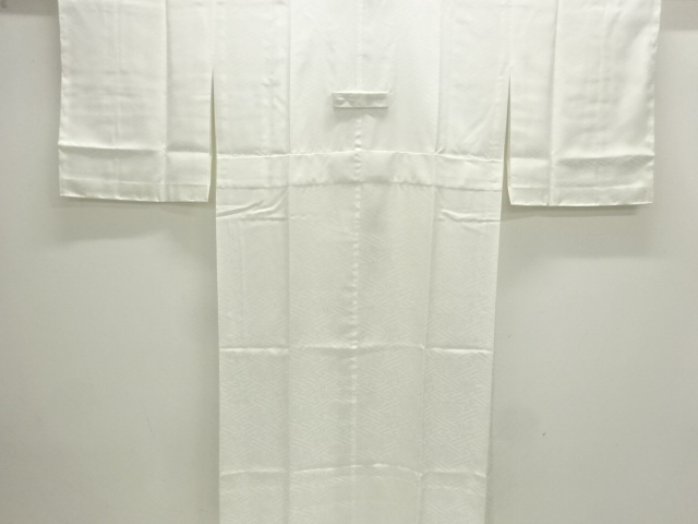 未使用品　東京英　紗綾形に草花模様単衣長襦袢